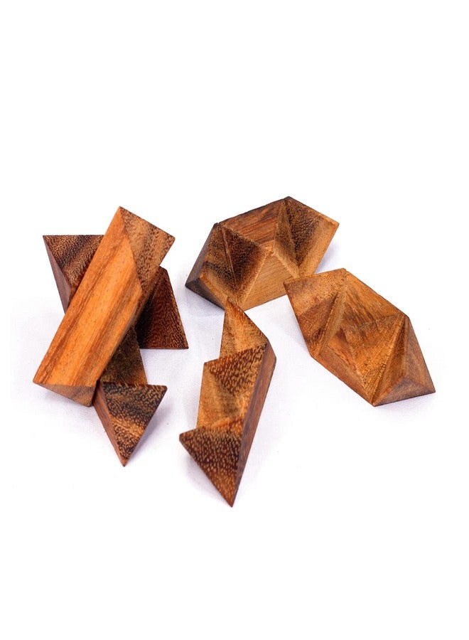 Mittimate Wooden Star Cube Puzzle for Kids Age 6+ Years I Brain Teaser (Development) Cube Puzzle Game Enhances Concentration & Problem Solving Skills - Image 4